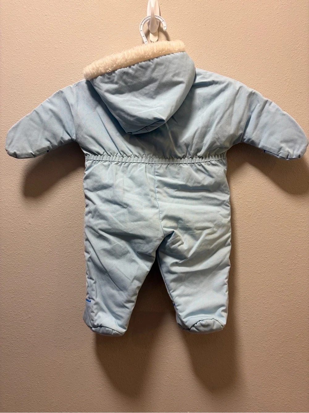 Vintage 80s JCPenney Toddletime Blue Teddy Bear Snowsuit - 6M (14-18 lbs)